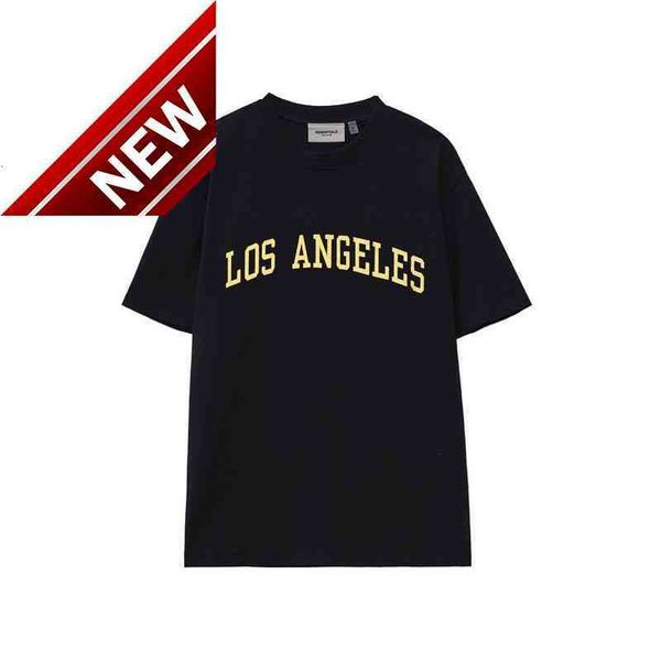 

50% off discount double fog god fear of thread essentials los angeles limited high street wide short sleeve t-shirt, White;black