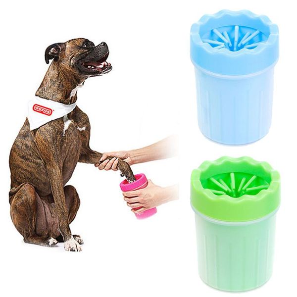 Dog Apparel Foot Faça de limpeza de copo limpo Silicone Pet Pet Brush Acessórios para animais para animais Mascotas Appa ProductDog Appa