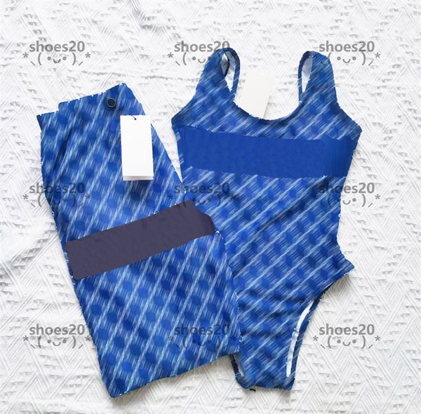 

blue couple swimwear hipster padded designer women's one-piece swimsuits outdoor beach swimming bandage luxury wear