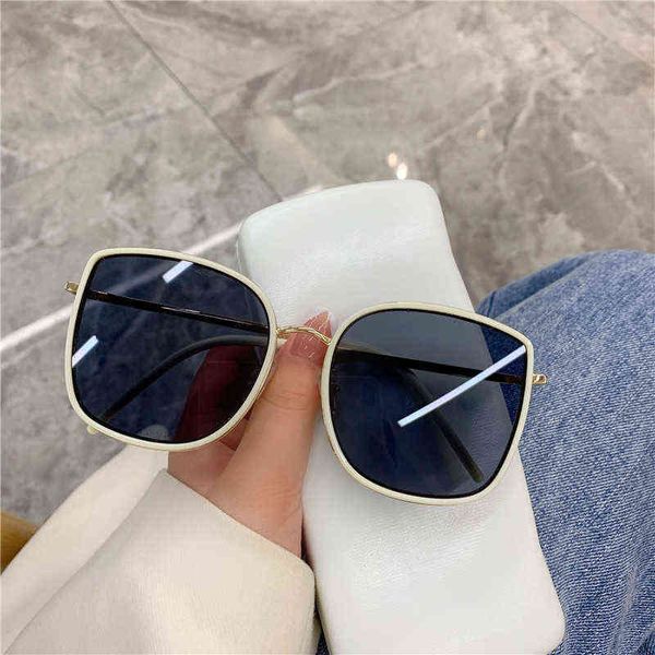 

new fashion square white black sunglasses retro vintage sun glasses oversize shades glasses uv400 for women