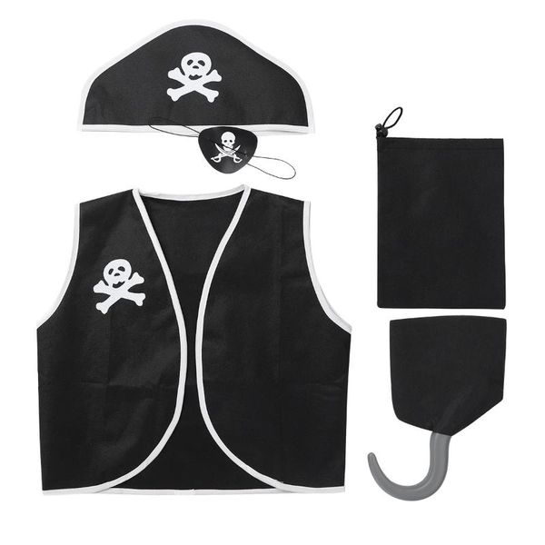 Kleidungssets Kinder Jungen Piratenkostüm Halloween Kolonie Cosplay Set Clubwear Gothic Theme Party Dress Up Kleidung