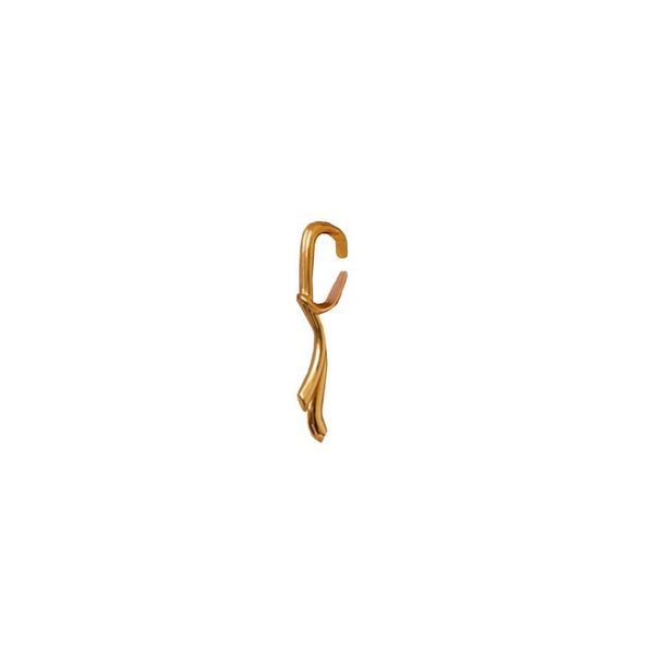 

clip-on & screw back hip hop rock ear cuff geometric clip exaggerated irregular street snap bones earrings women jewelry gifts, Silver