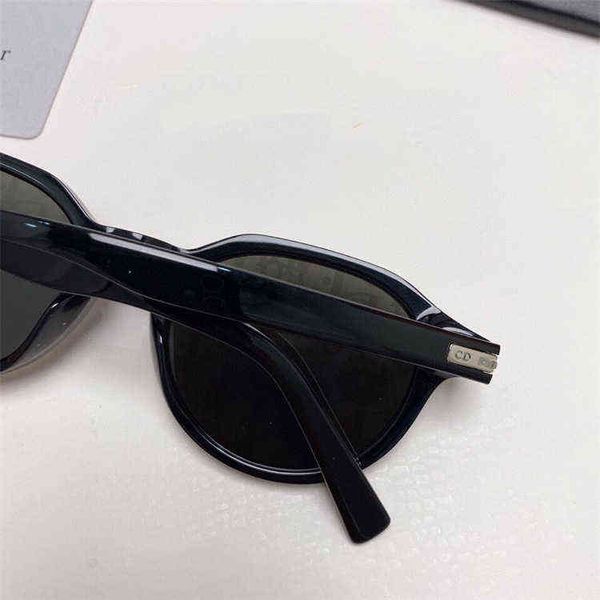 

new d family round sunglasses men's and women's fashion personalized printing mirror sunglasses small face luxury eyewear movement, White;black