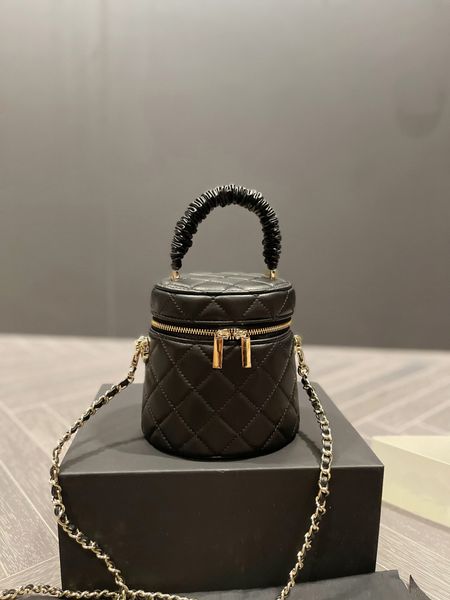 

tz 3 colors designer bags luxury handbags fat sausage handle bucket bag golden hardware chain shoulder crossbody bag women zipper closure bu