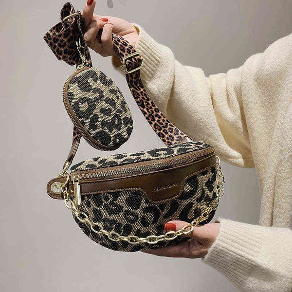 

women's waist bag, small leopard fashion, telephone 220422