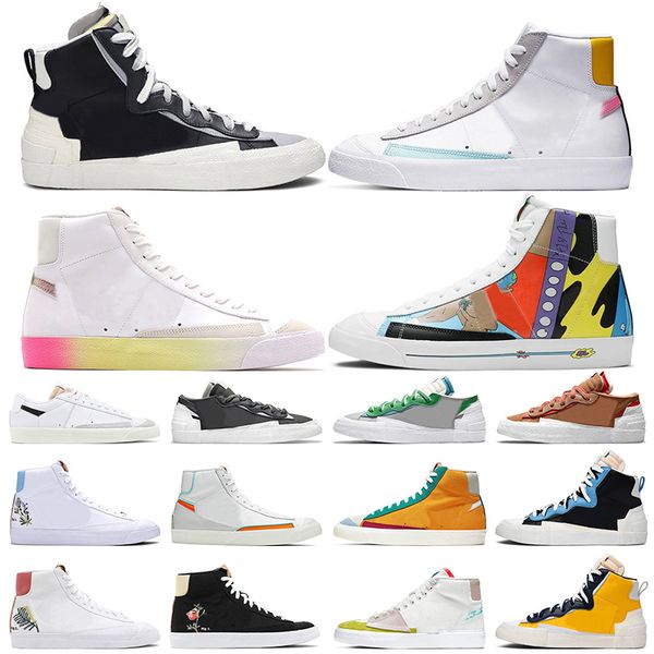 

designer blazer mid 77 vintage blazers jumbo men women casual shoes black white multi color white indigo pine green mens trainers platform s