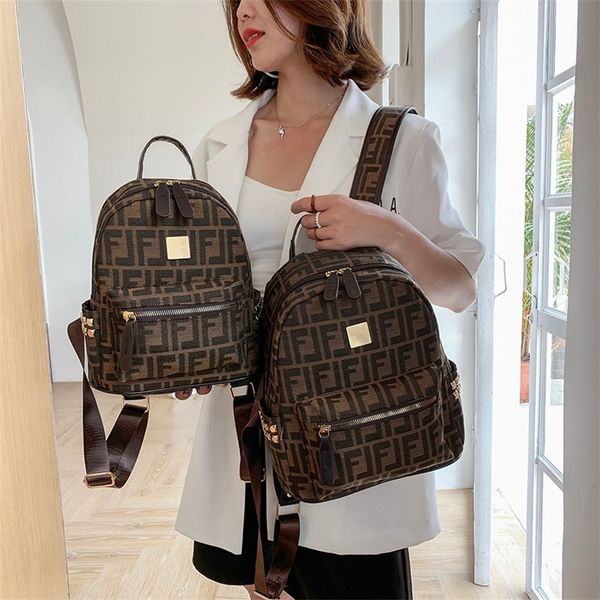 

double shoulder bag women's new large capacity backpack letter printed pu bags_model491i
