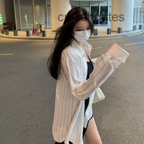 

2022 designer di or t shirt and tees dress d family 2022 spring summer new women's clothing cd full print chiffon college style tie lon, White