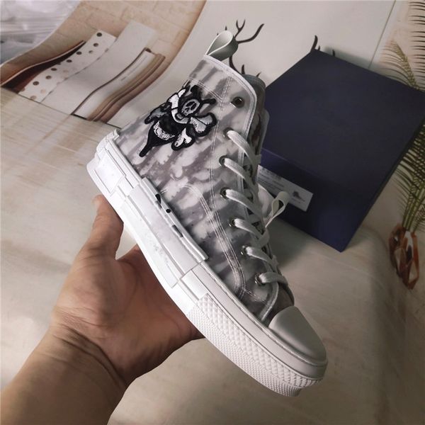 

designer luxury oblique b23 new high shoes b24 blue proof of purchase trainers women sports fashion boots with box vjlo, Black