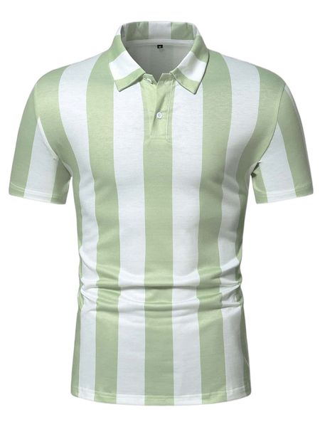

men vertical striped polo shirt w2bn#, White;black