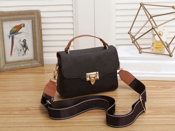 

tz fashion luxury handbags women bag wide shoulder strap crossbody bags pu leather cross body pack classic print tote bags women's hand