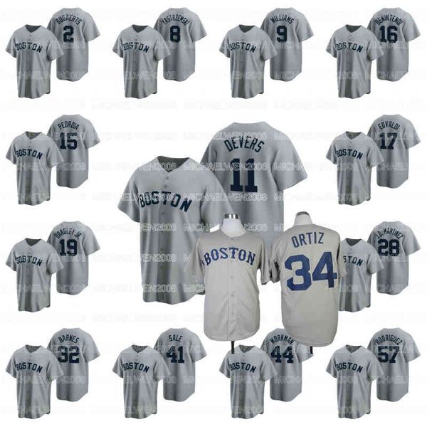 

19 jackie bradley jr. 2020 28 j.d. martinez 32 matt barnes 41 chris sale 57 eduardo rodriguez baseball jerseys, Black