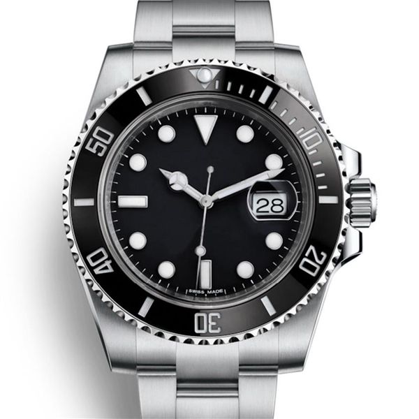 

men sports automatic mechanical 2813 movement watches ceramic bezel stainless steel 40mm luminous waterproof wris2467, Slivery;brown