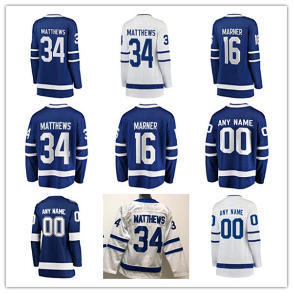 

hockey women jerseys youth jersey auston matthews 34 marner 16 john tavares 91 blue and white color women's size s-xxl kids s/m l/ st, Black;red
