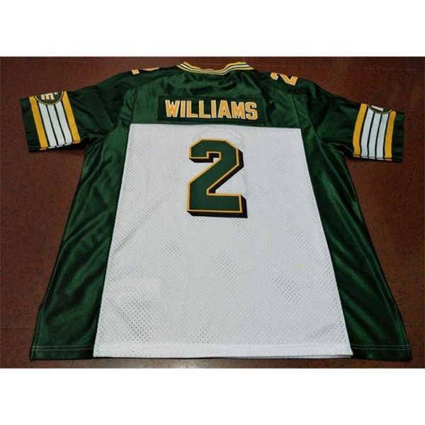 Chen37 Benutzerdefinierte Männer Jugend Frauen Vintage Edmonton Eskimos #2 Gizmo Williams Fußballtrikot Größe S-5XL oder benutzerdefiniertes Trikot mit beliebigem Namen oder Nummer