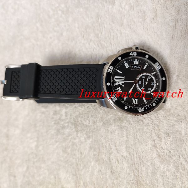 

luxury watch man gold automatic movement automatic mens watch w7100041 black rubber strap luminous men watches, Slivery;brown