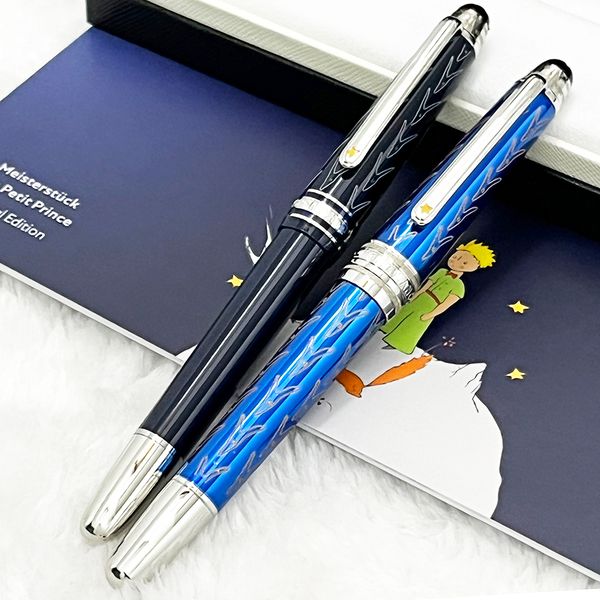 

lgp luxury gift pen petit prince 145 dark blue & brown rollerball ballpoint fountain pen classic office supplies with serial number