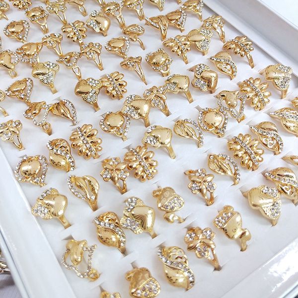 

50pcs/lot fashion delicate double heart finger with side stones ring for women cz zirconia crystal rose gold hollow out wedding party ring g, Silver
