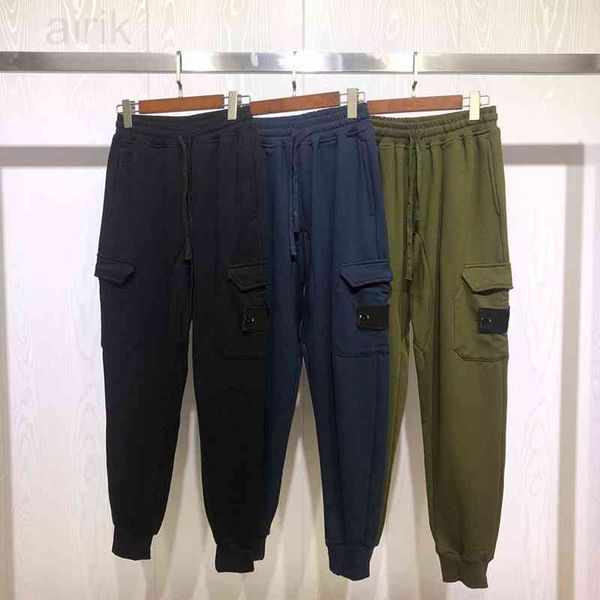 

mens stylist jogging pants fashion beam foot trousers solid color mens stylist pants black blue green