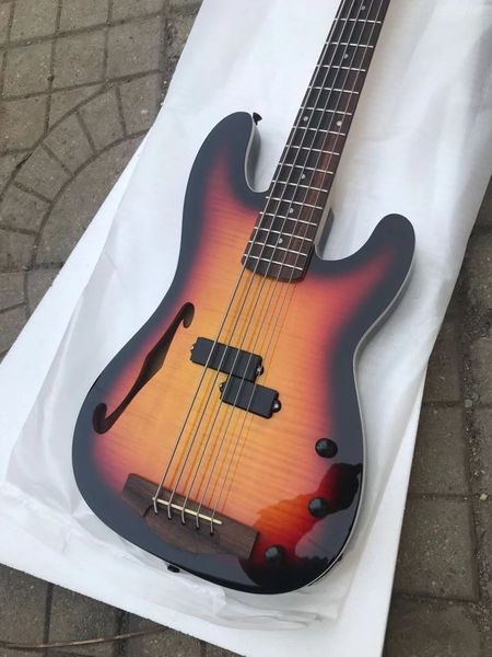 

5 string electric bass guitar sunset real ps delivery