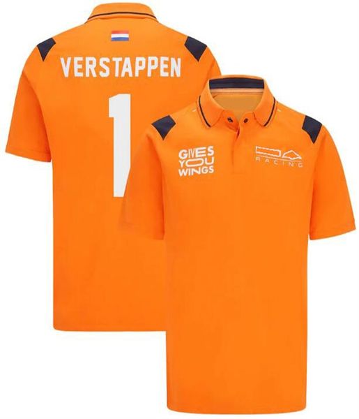 

f1 new summer motorcycle polyester lapel polo shirt quick-drying the same custom