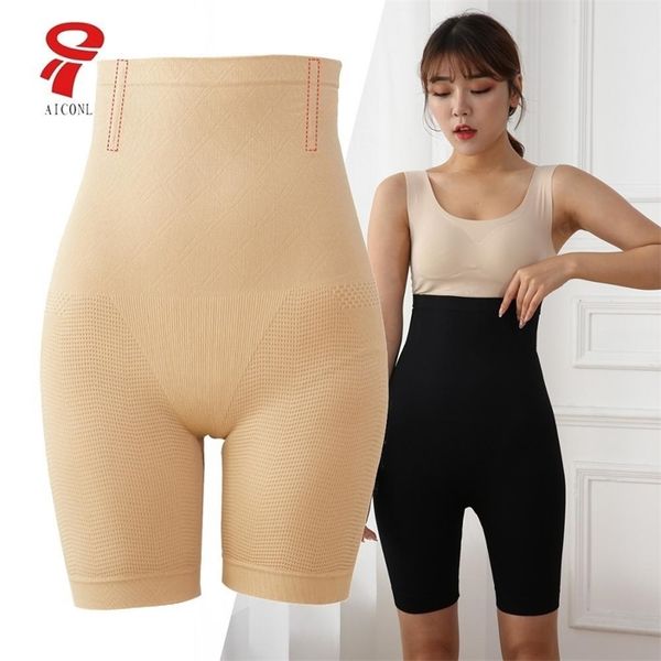 

new waist trainer seamless shaper lingerie women high waist slimming panty tummy control shapewear underwear body shapers lj200814, Black;white