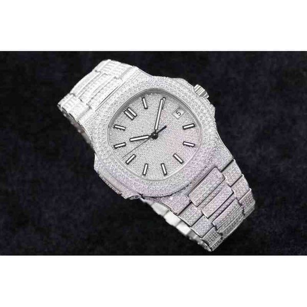 

designer mechanical watch brand mechanical watch r8 factory v3 version 40mm324sc automatic mechanical movement full ice luxury pp watch, Slivery;brown