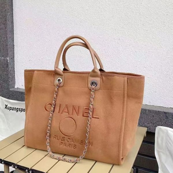 

fashion brand classic embroidered beach bags luxury ch women canvas evening handbags female big shopping handbag designer large capacity lad