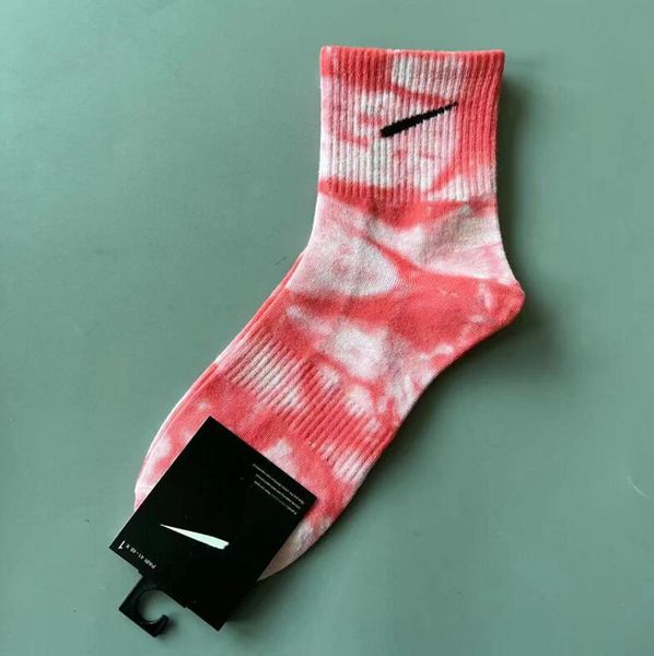 Calzini da uomo Donna Cotone di alta qualità All-match classico Caviglia Lettera Traspirante Tie-dye Calcio basket Calzino sportivo Taglia uniforme all'ingrosso