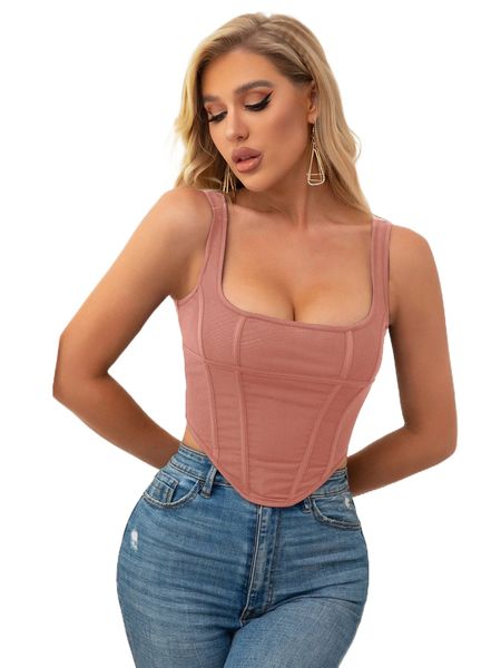 

parthea boning mesh corset j6rb#, White
