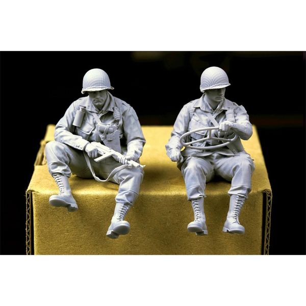 

1 35 resin figure model kit unassambled unpainted 1218 no car 220715