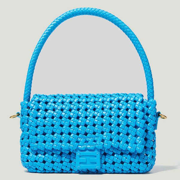 

evening bags chicaca new style candy color shouder 2022 woman casual knitted hand 220428
