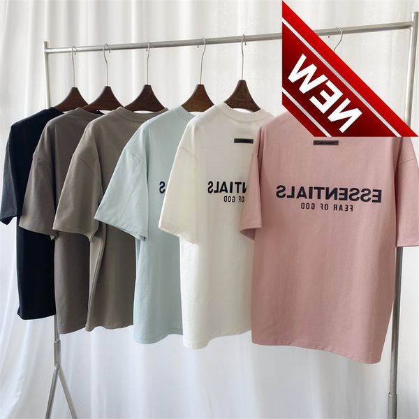 

50% off discount ess fashion summer loose simple versatile letter offset men's casual t-shirt breathable thin 22007, White;black