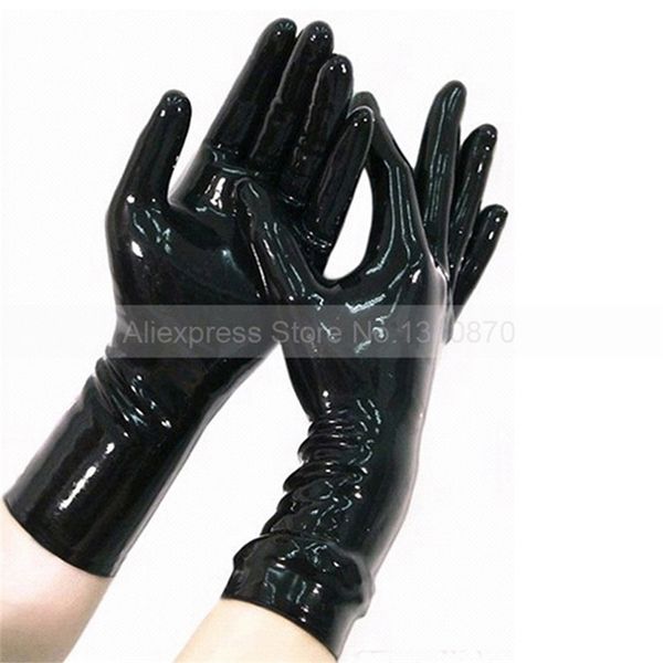 

latex short gloves  la033 220812gx, Blue;gray