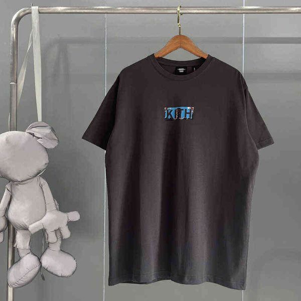 

men's t-shirts kith rocky t shirt box wash do old tee film projection printing men women t-shirt 333l, White;black