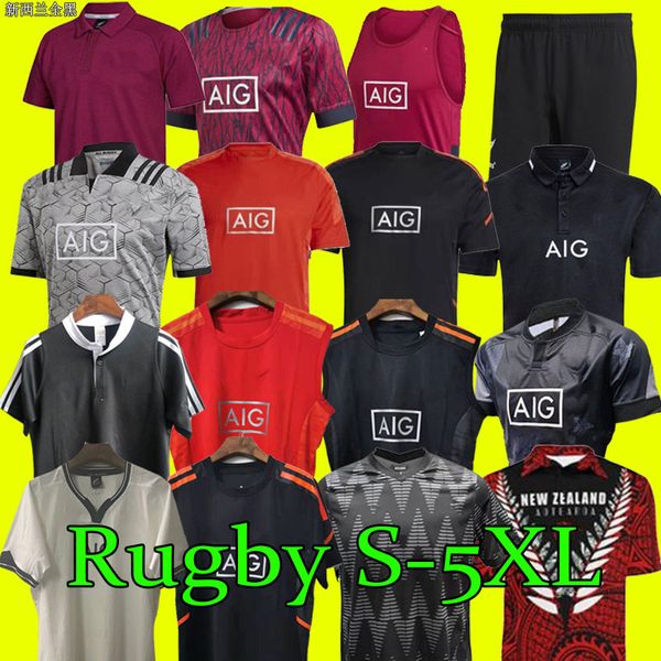 

maori rugby jersey 2019 2020 noruega world cup kiwis 19 20 world cup short sleeve training suit rugby shirt size s-5xl 2021 2022 vest, Black;gray