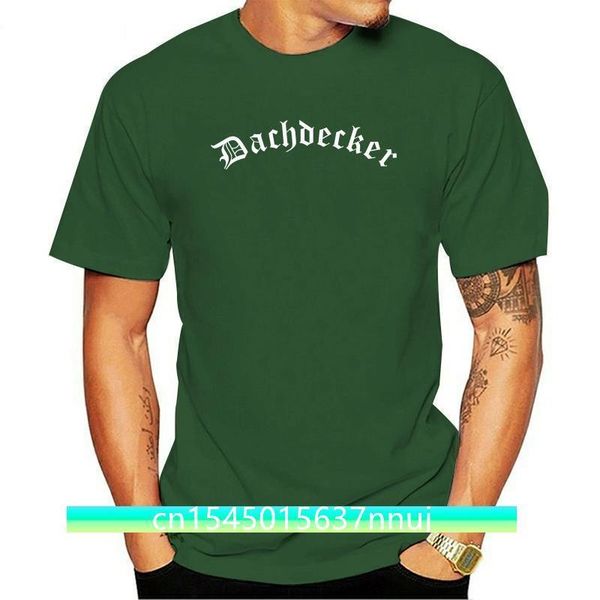 

roofer tshirt with front and back print old german 220702, White;black