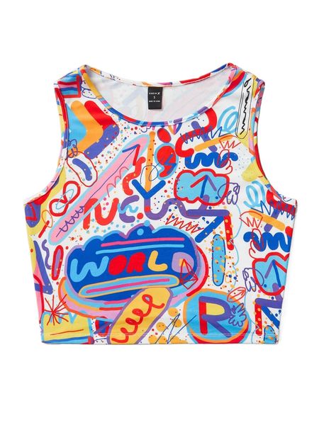 

x pranav bhardwaj letter graphic tank y19k#, White