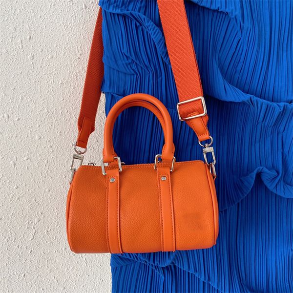 

lvs purses luxurys designers fashion shoulder bags retro bag women orange leather handbags shell wallet purse ladies cosmetic crossbody bags
