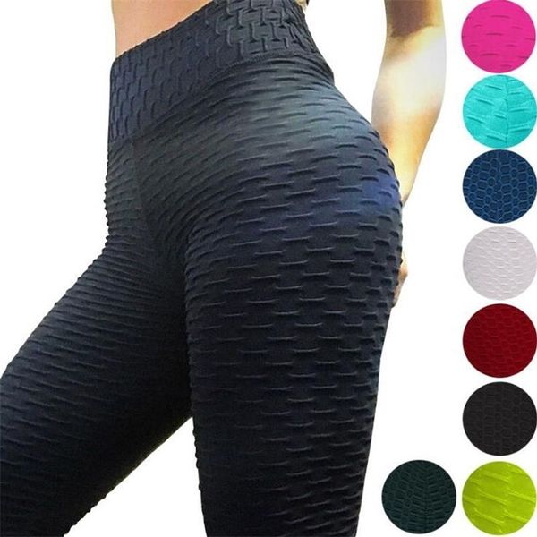 Сексуальные брюки для йоги фитнес спортивные леггинсы Жаккард спортивные леггинсы Женщины брюки с высокой талией йога жесткие спортивные штаны T200601