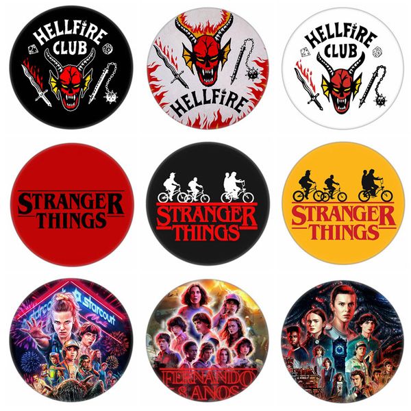 

stranger things badge toy stranger thing hellfire club pin set student l birthday party brooch size 58mm