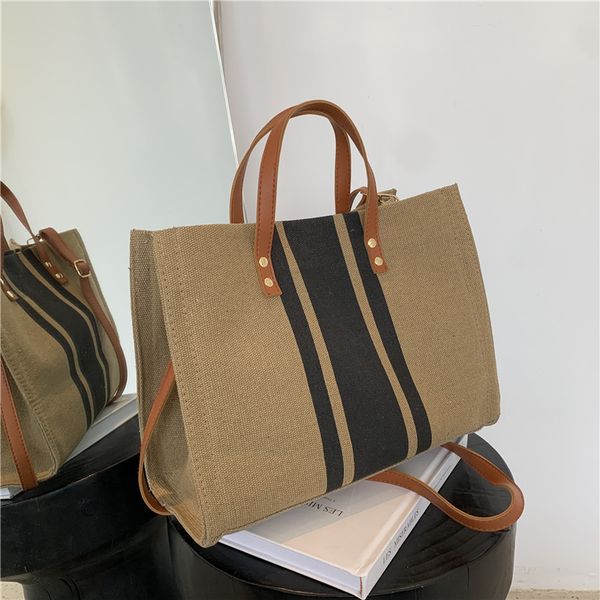 

daily large capacity shopper tote bag casual shoulder handle bags canvas handbag luxury designer brand beach tote