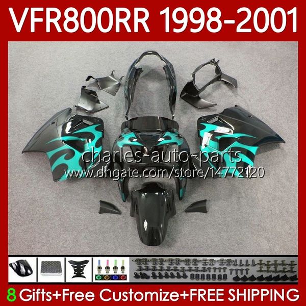 Honda Interceptor için Vücut Kiti VFR 800RR 800 CC RR VFR800RR 1998 1999 2000 2001 Kodu 128No.81 VFR-800 800CC VFR800R 98-01 VFR800 RR 98 99 00 01 Camgöbeği Alevler