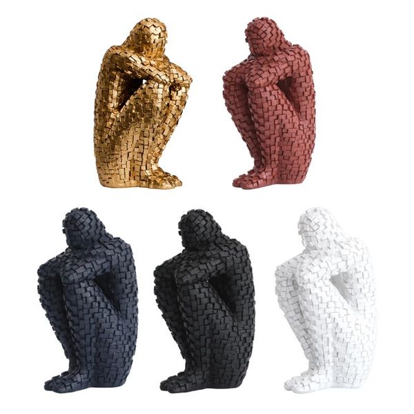 Dekorative Objekte Figuren Ornament Geschenk Buchregal Figur Arbeitszimmer Harz Charakter Statue Buchstütze Kunst Handwerk Skulptur Desktop Colle