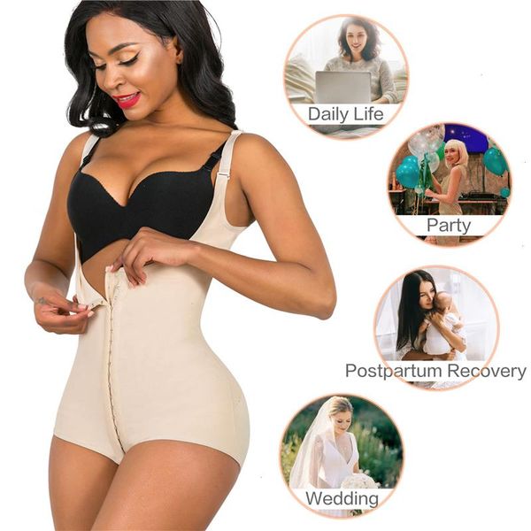 

adjustable woman fajas colombian womens shapers slimming girdles flat stomach shapewear sheath corset binders waist trainer body shaper, Black;white