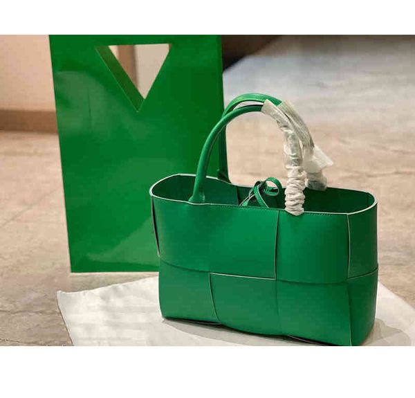Borsa da sera Tote Bags Women Weave Shopping Handbag Shoulder Leather Designer Brand Female High Capacity Packs Tasca interna con zip 2201314