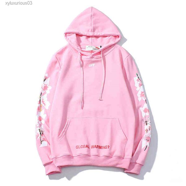 

pink cherry plush hoodie sweater loose pure cotton fashion2022 %off luxury brand fashion design versatile sweatshirts, Black