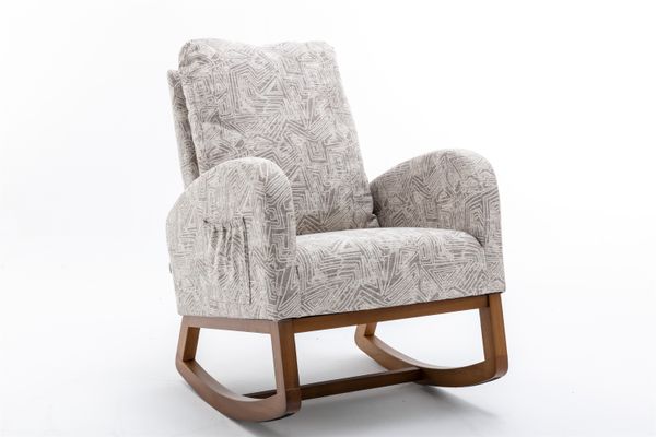 

living room comfortable rocking chair gray and white sofa chair