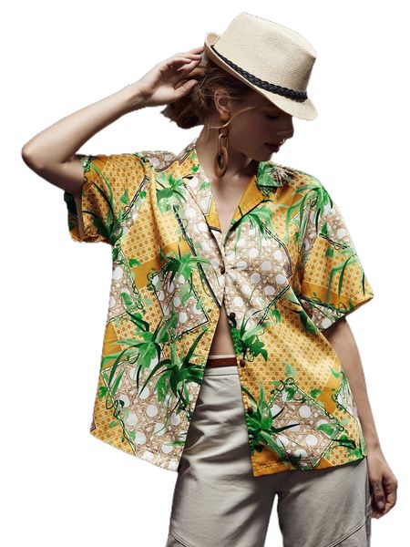 

x faye chan patchwork print single breasted blouse z4tk#, White