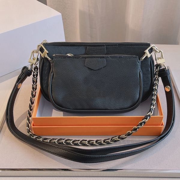 

three in one bag chain crossbody luxury designer brand fashion shoulder bags handbags women letter purse phone bag wallet totes